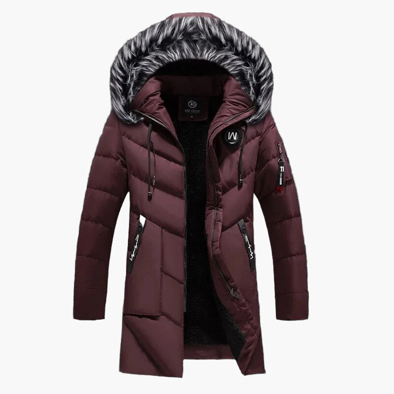 Veste d'hiver pour homme avec capuche – Veste d'extérieur chaude et élégante pour les jours froids