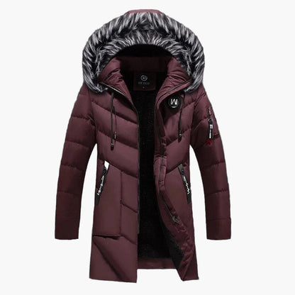 Veste d'hiver pour homme avec capuche – Veste d'extérieur chaude et élégante pour les jours froids