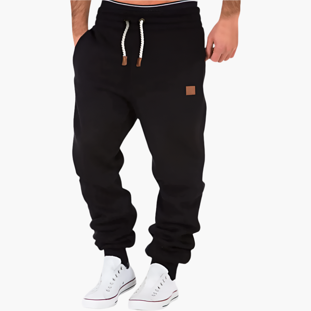 Herrens joggingbyxa Relaxed Fit – Sportiga fritidsbyxor med dragsko och sidofickor