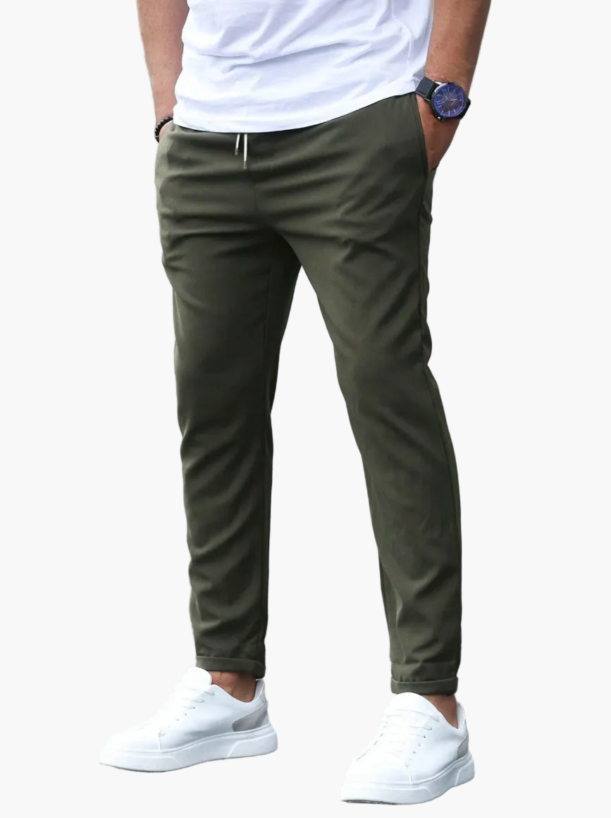 Herrarnas joggingbyxor slim fit – Sportigt eleganta fritidsbyxor för vardag & streetwear
