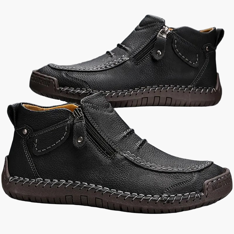 Herre komfort sneakers i casual stil med ergonomisk design og lynlås – Ideelle til hverdag og fritid