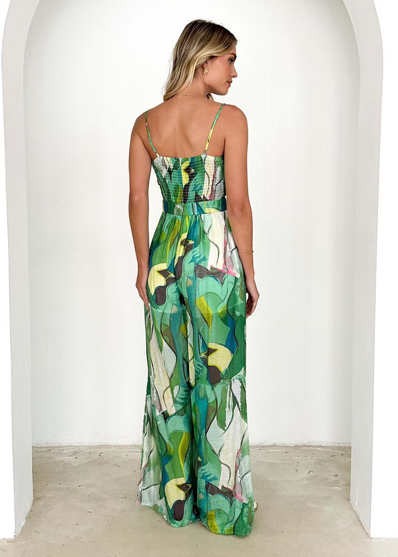 Isadora | Mouwloze jumpsuit voor dames met cut-out en zakken