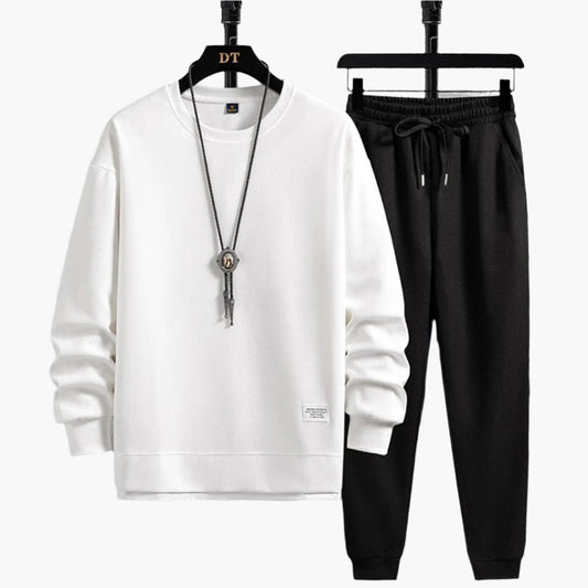 Herre joggingdragt sæt – Moderne fritidsoutfit med sweatshirt og joggingbukser – Perfekt til hverdag og afslapning