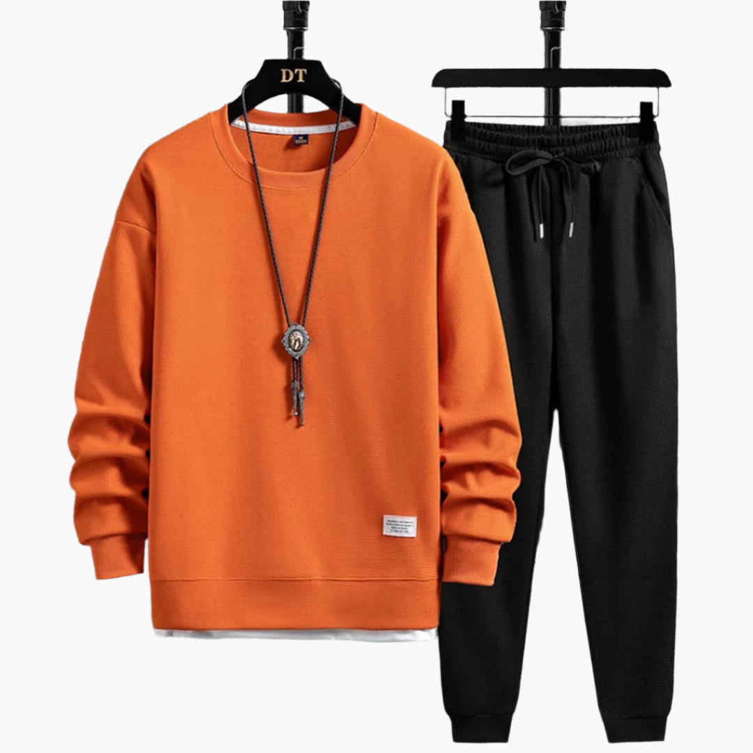 Completo Tuta da Uomo – Outfit Casual Moderno con Felpa e Pantaloni da Jogging – Perfetto per Quotidiano e Relax