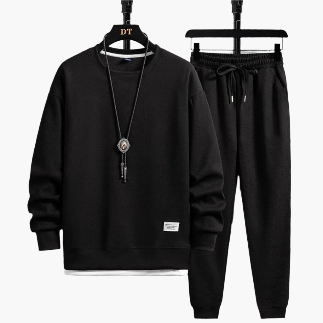 Completo Tuta da Uomo – Outfit Casual Moderno con Felpa e Pantaloni da Jogging – Perfetto per Quotidiano e Relax