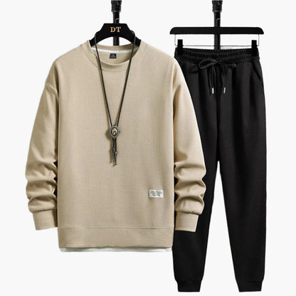 Completo Tuta da Uomo – Outfit Casual Moderno con Felpa e Pantaloni da Jogging – Perfetto per Quotidiano e Relax