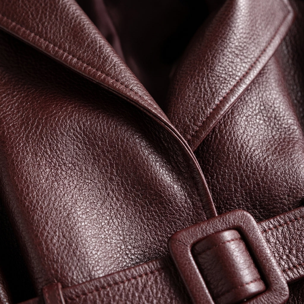 Jas voor dames met riem en lange mouwen