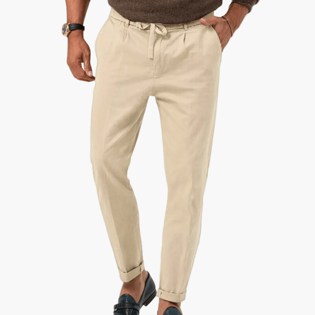 Herren Freizeithose mit Kordelzug – Eleganter Business & Casual Look