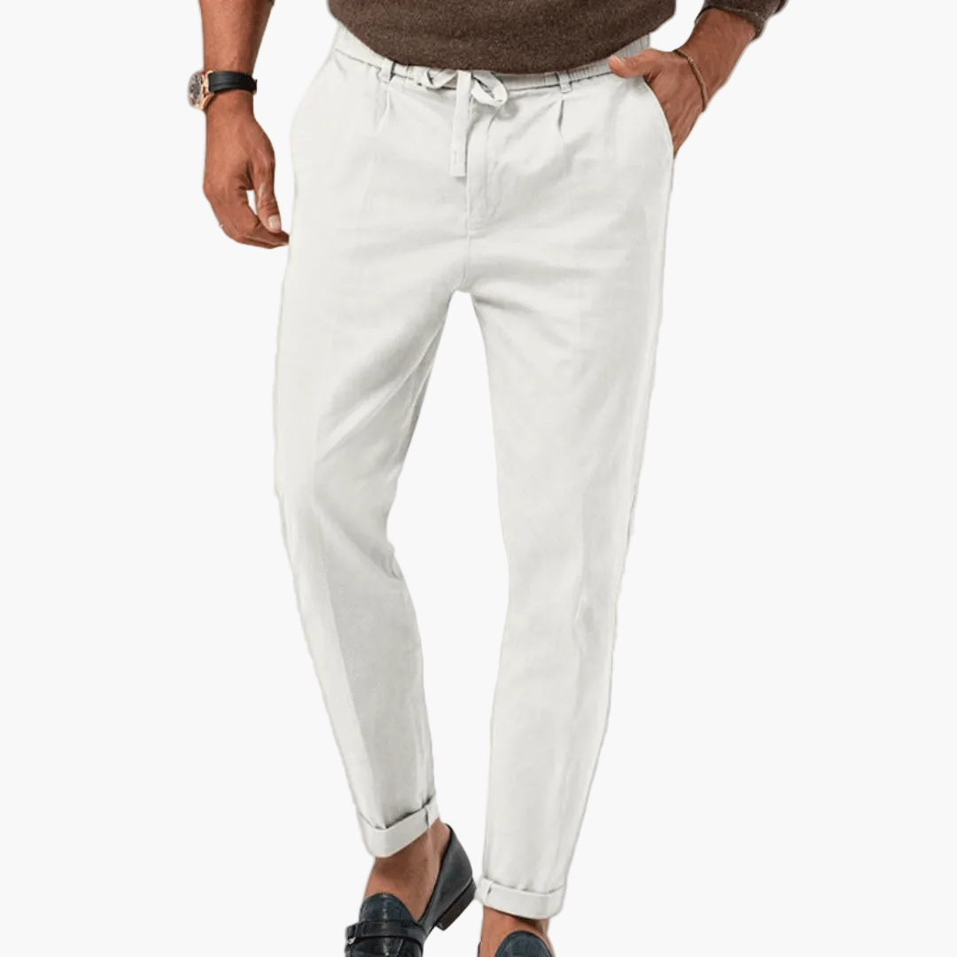 Herren Freizeithose mit Kordelzug – Eleganter Business & Casual Look