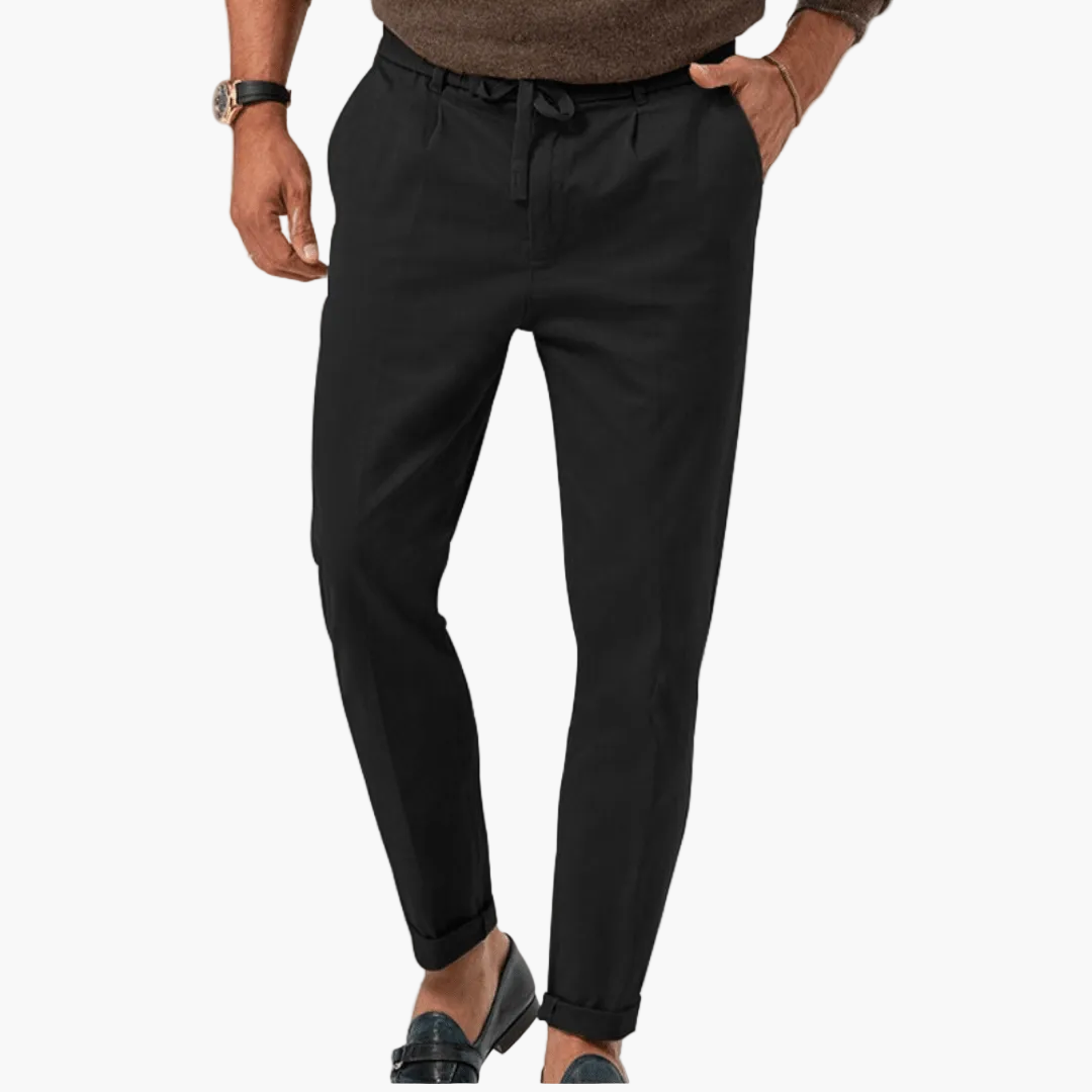 Herren Freizeithose mit Kordelzug – Eleganter Business & Casual Look