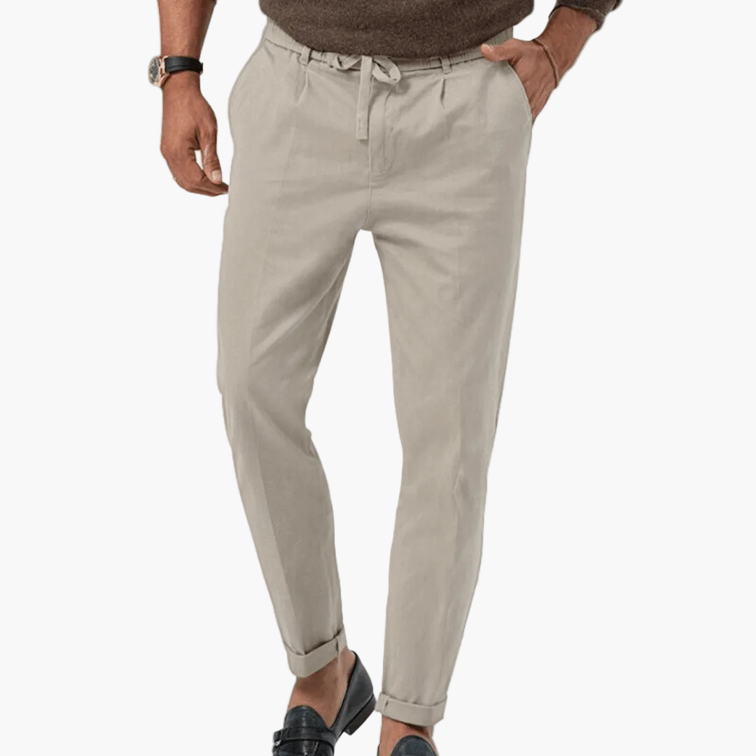 Herren Freizeithose mit Kordelzug – Eleganter Business & Casual Look
