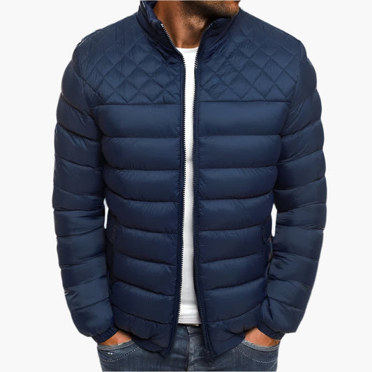Herren Steppjacke Winddicht & Wasserdicht – Elegante Outdoorjacke für Alltag & Abenteuer