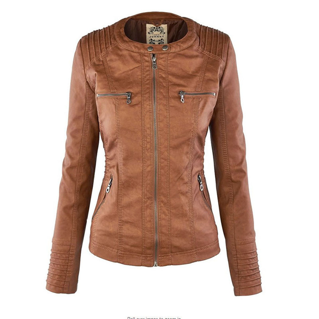 Veste en similicuir pour femme avec capuche – Un incontournable mode pour le quotidien et les loisirs