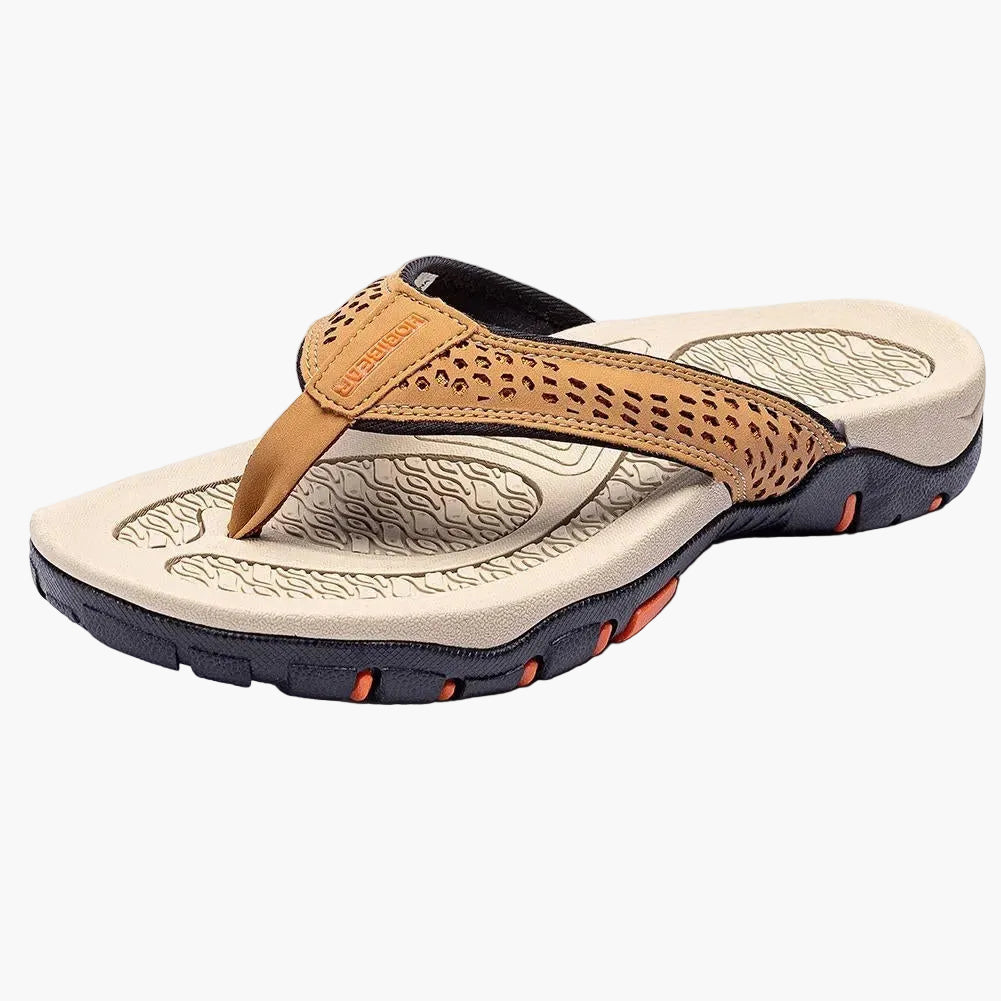 Herr Tåsandaler med fotvalvsstöd – Sportiga outdoor flip-flops för strand, vardag & fritid