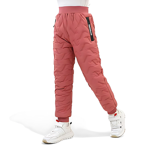 Pantaloni termici outdoor invernali per bambini – Impermeabili e imbottiti per ragazzi e ragazze – Pantaloni da neve sportivi per attività