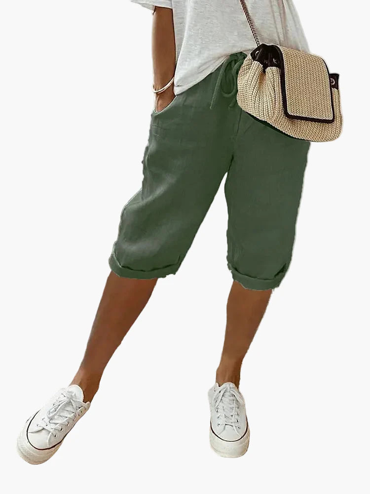 Shorts Bermuda da donna con coulisse – Stile casual per tempo libero, estate e vacanze