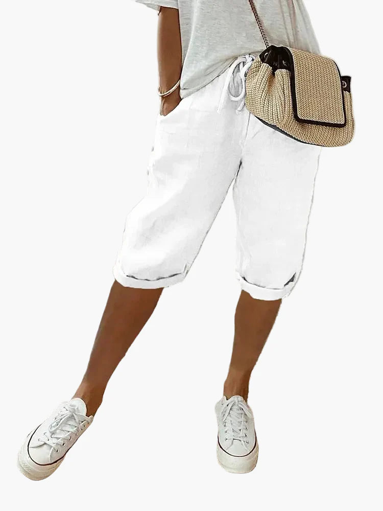 Shorts Bermuda da donna con coulisse – Stile casual per tempo libero, estate e vacanze