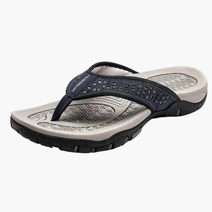 Herr Tåsandaler med fotvalvsstöd – Sportiga outdoor flip-flops för strand, vardag & fritid