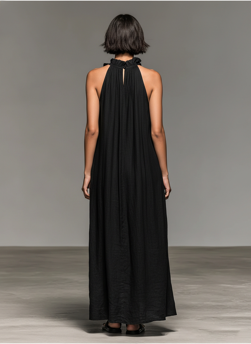 Lua | Strapless maxi-jurk met ruches voor dames