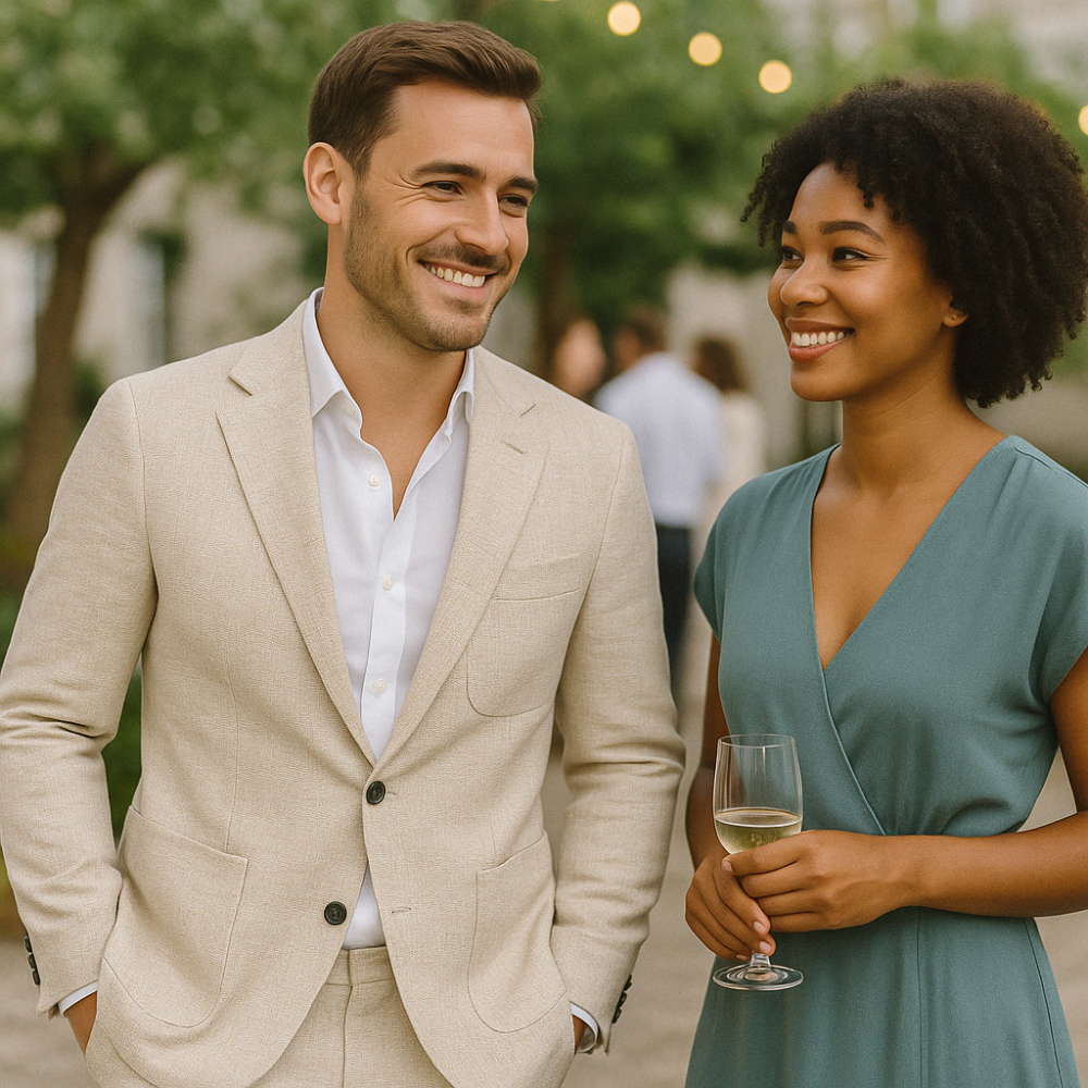 Abito slim fit da uomo stile moderno business e matrimonio