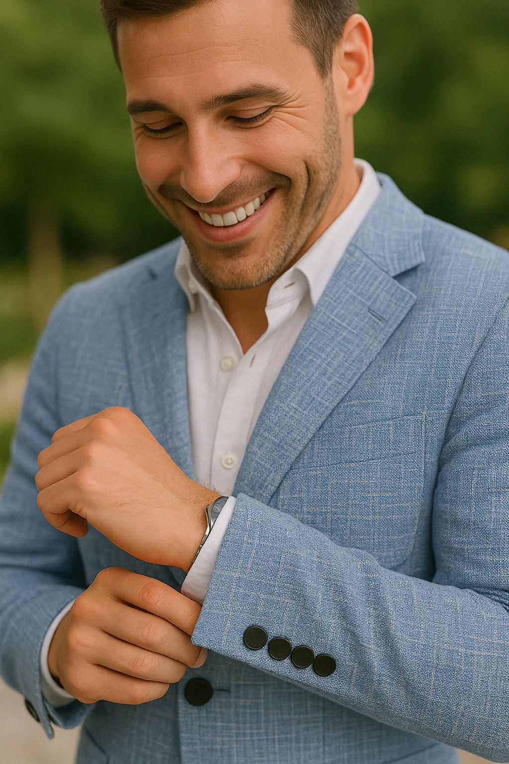 Abito slim fit da uomo stile moderno business e matrimonio