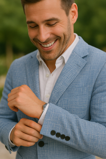 Abito slim fit da uomo stile moderno business e matrimonio