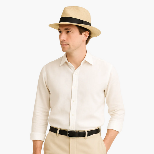 Sombrero Panamá para hombre – Sombrero clásico de verano para looks elegantes y viajes
