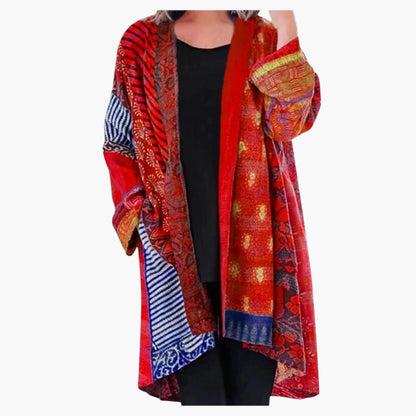Dam Vintage Kimono Cardigan – Boho-stil för vardag & fritid