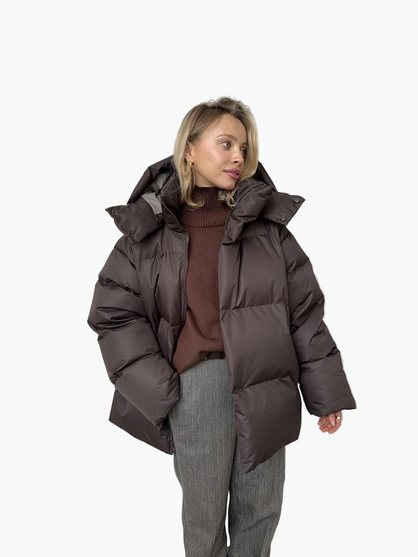 Giacca imbottita da donna per l'inverno – Piumino alla moda per giornate fredde e stile urbano