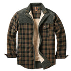 Overshirt voor heren met ruitpatroon en zakken
