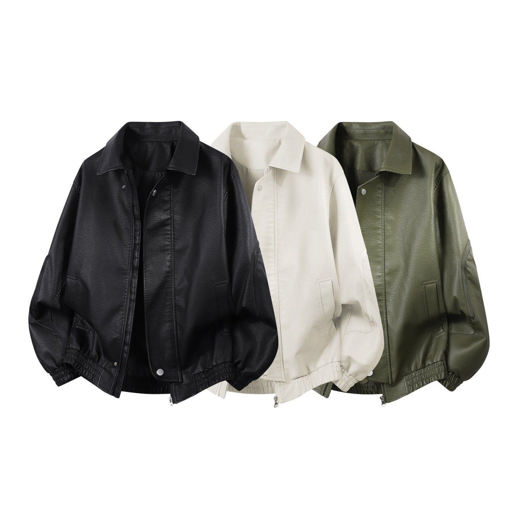 Oversized blouson voor heren met elastische zoom en verdekte rits