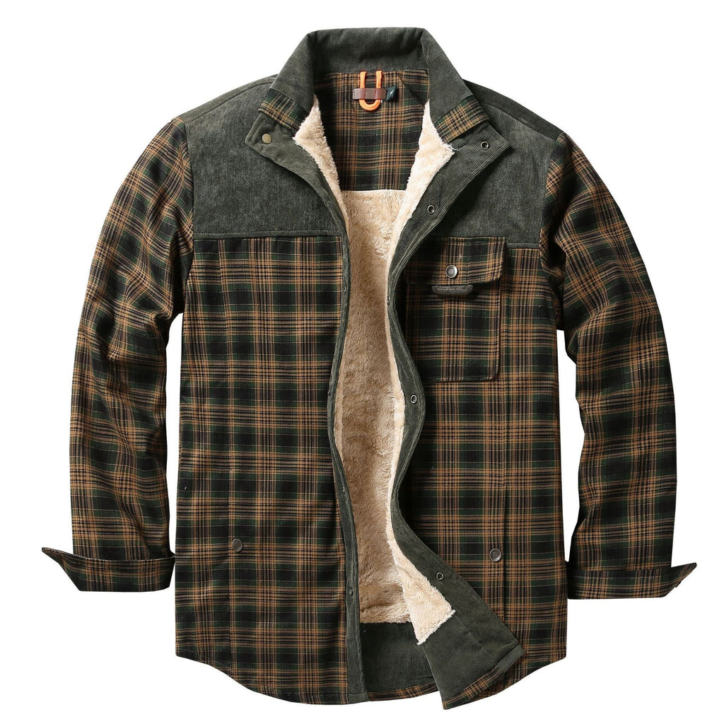 Overshirt voor heren met ruitpatroon en zakken