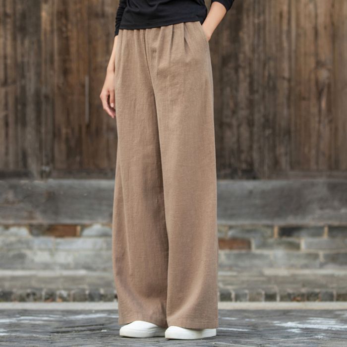 Damen Weitgeschnittene Sommerhose mit Hohem Bund – Relaxed Fit für Freizeit & Urlaub