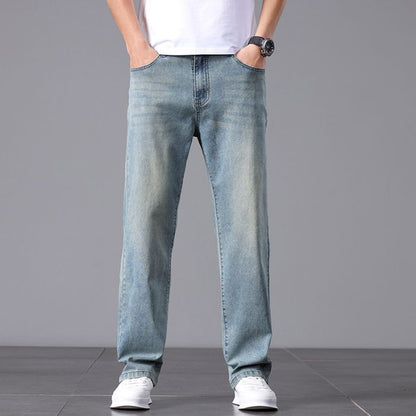 Herre Relaxed Fit casual jeans – Behagelige fritidsbukser med lige ben til hverdag og kontor