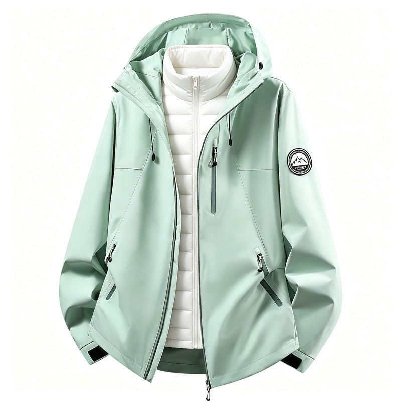 Softshell-outdoorjas voor dames met uitneembare binnenjas