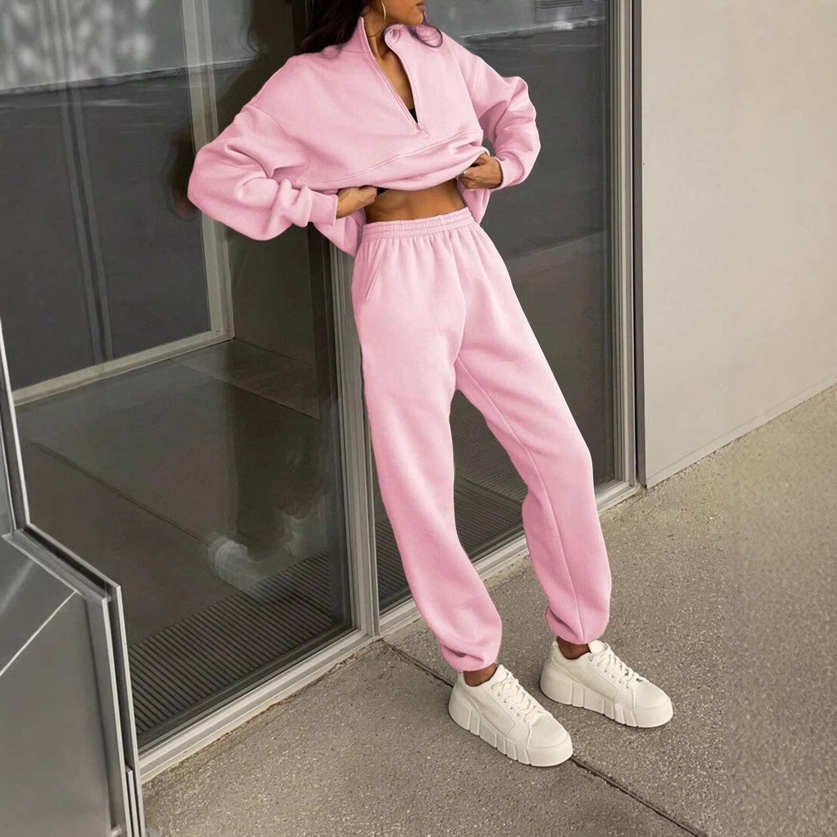 Oversized tweedelige set voor dames