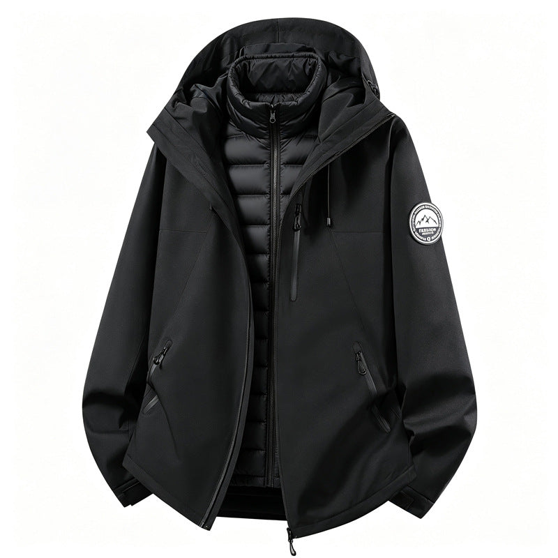 Softshell-outdoorjas voor dames met uitneembare binnenjas