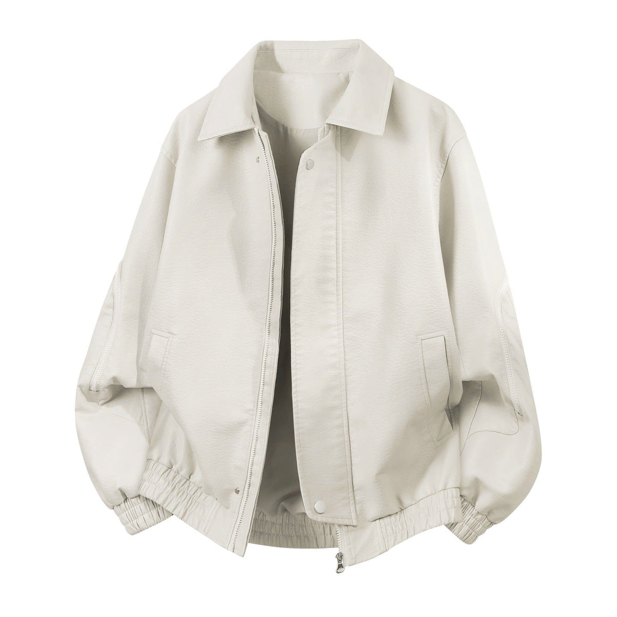 Oversized blouson voor heren met elastische zoom en verdekte rits