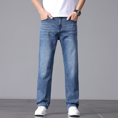 Herre Relaxed Fit casual jeans – Behagelige fritidsbukser med lige ben til hverdag og kontor