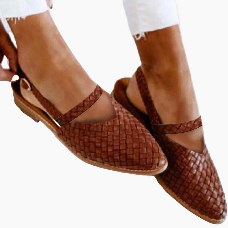 Sandali estivi comfort da donna con moderno design intrecciato – Scarpe eleganti per tempo libero, quotidiano e vacanze