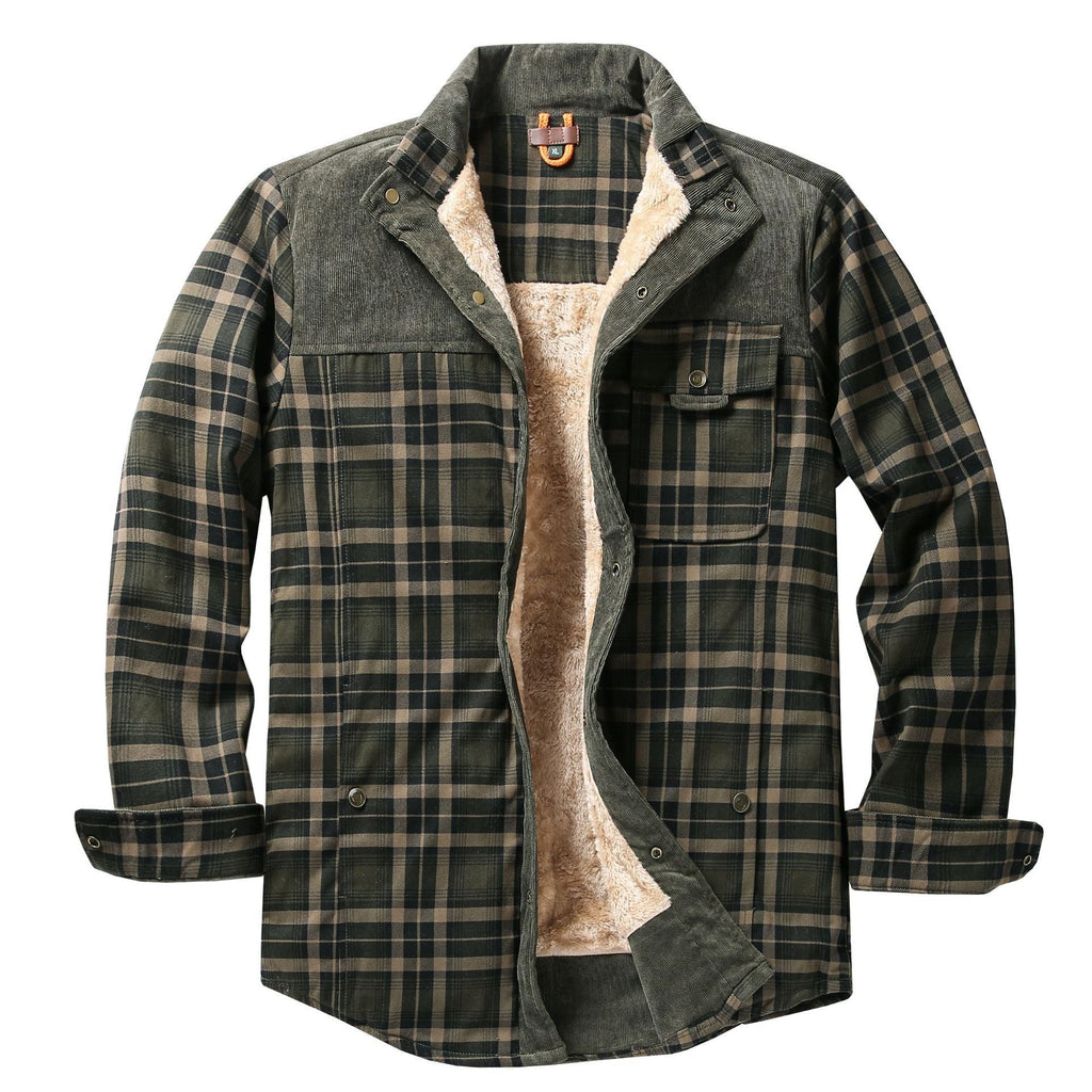 Overshirt voor heren met ruitpatroon en zakken