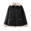 Oversized aviatorjack voor dames met zakken