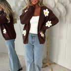 Laura | Oversized vest voor dames met lange mouwen
