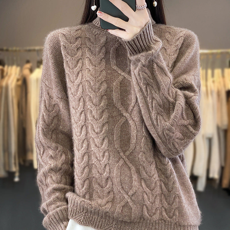 Oversized trui voor dames met ronde hals