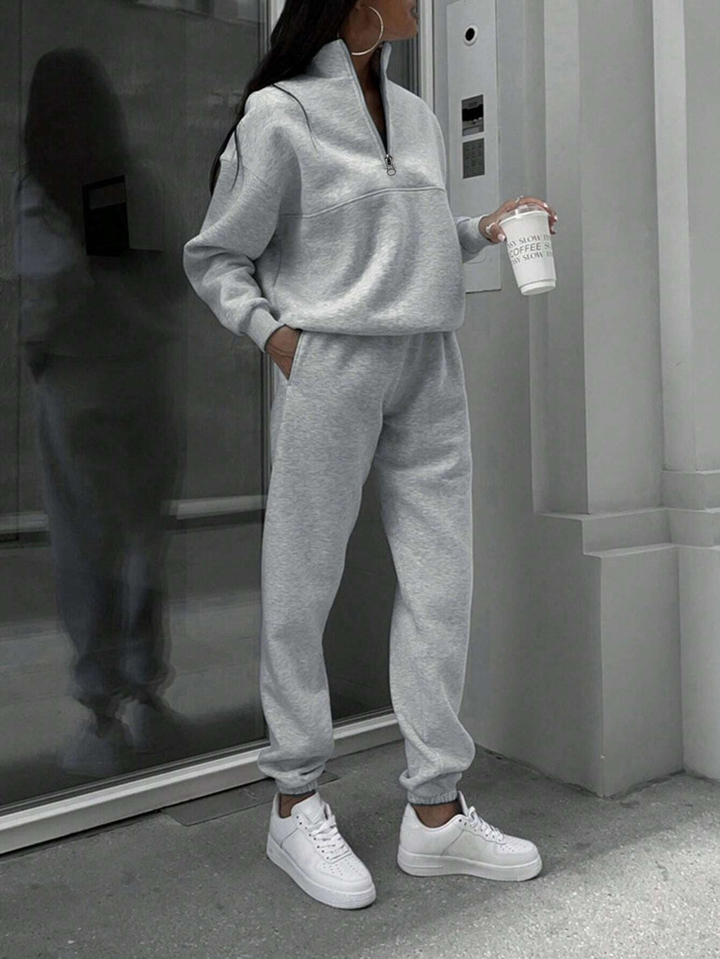Oversized tweedelige set voor dames