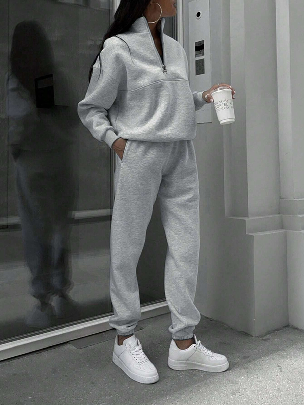 Oversized tweedelige set voor dames