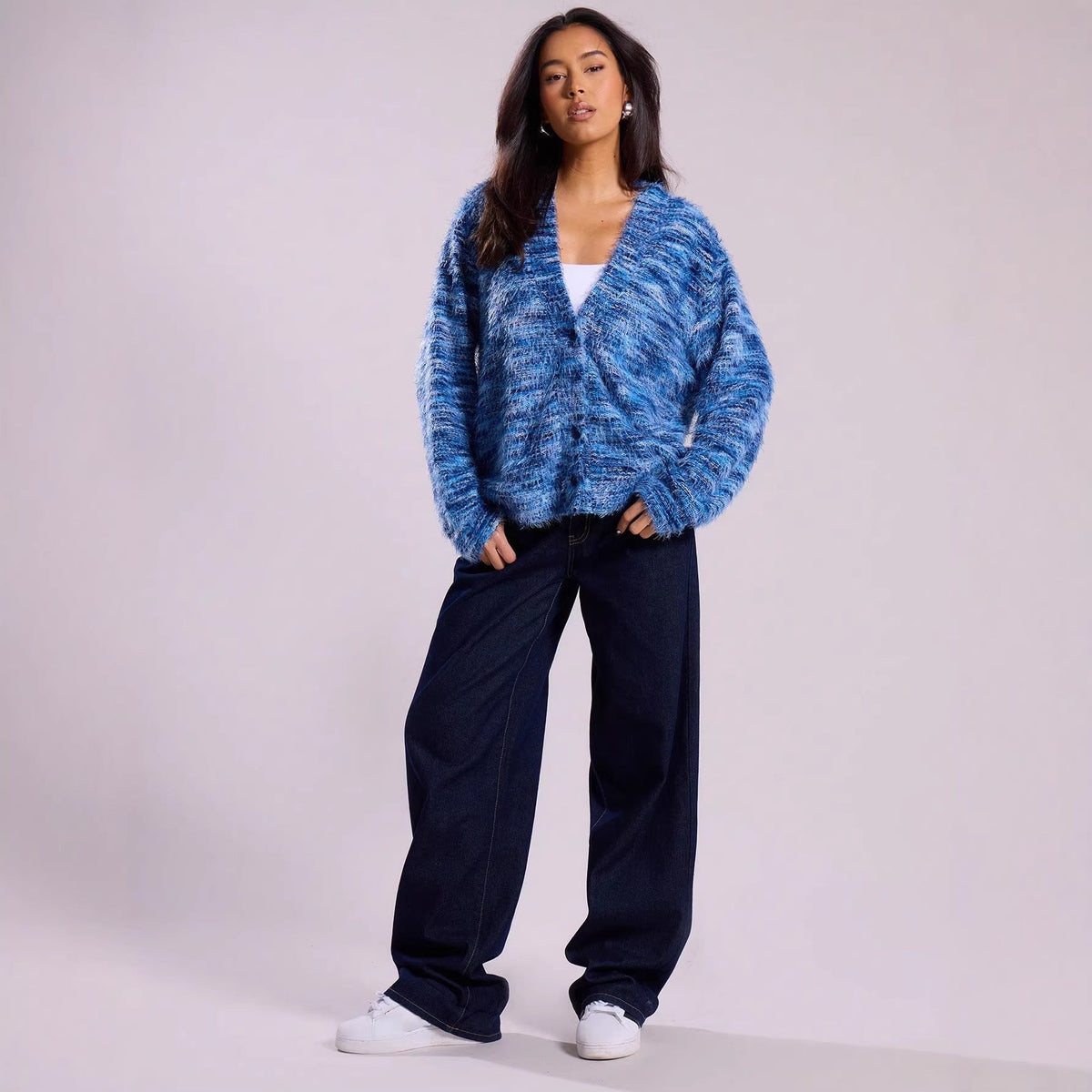 Oversized trui voor dames met lange mouwen