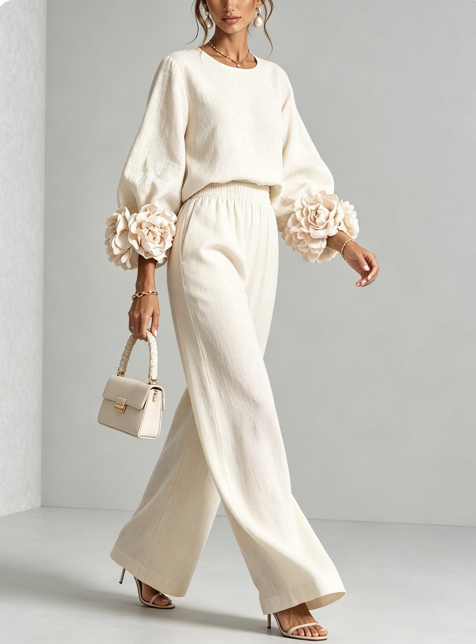 Rosalie | Tweedelige set voor dames met wijde broek