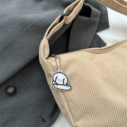 Jenny – Kunstzakte een-schouder messenger bag voor dames in casual stijl
