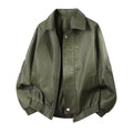 Oversized blouson voor heren met elastische zoom en verdekte rits